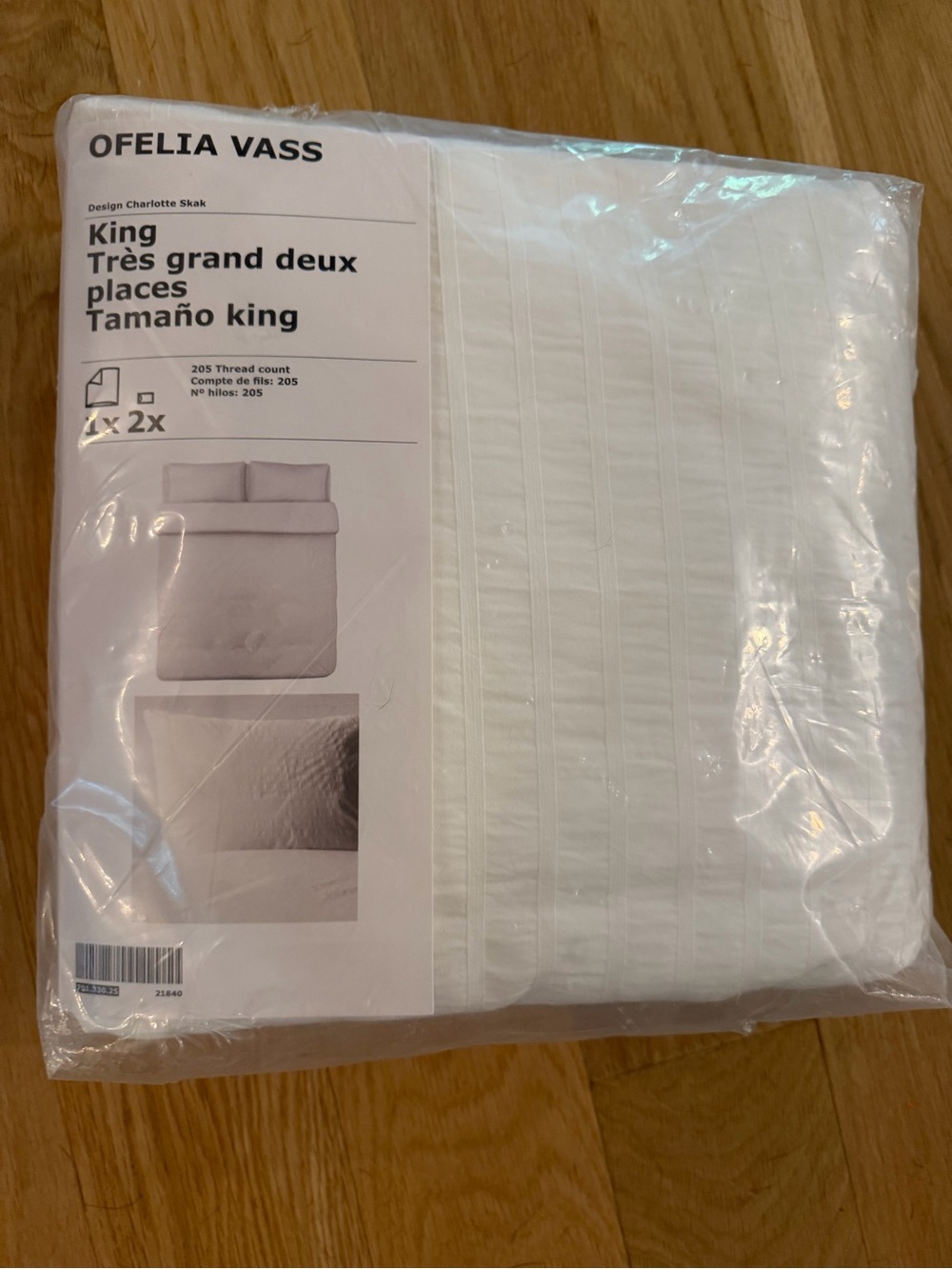 Ikea Ofelia vass duvet king